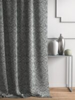 Duplin Scroll Door Curtain – Limestone Grey (7 ft)