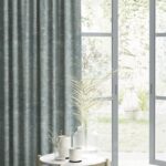 Zendo Textured Door Curtain – Dusty Blue (7 ft)