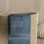 Eco Fresh 650 GSM Bath Towel – Blue (1 Pc)
