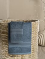 Eco Fresh 650 GSM Bath Towel – Blue (1 Pc)