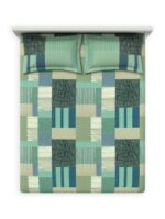 Noble Granite Double Bedsheet Set – Green (3 Pcs) - Image 3