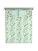 Zahra Double Bedsheet Set – Dusty Aqua (3 Pcs) - Image 3